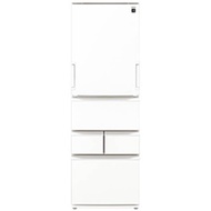 【中古】SHARP(シャープ) 〔展示品〕 両開き408L冷蔵庫《基本設置料金セット》 シルキーマットホワイト SJ-XW41P-W ［60cm ／408L ／5ドア ／左右開きタイプ］ 【398-u