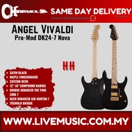 Charvel Pro-Mod Angel Vivaldi DK24 7-String Electric Guitar, Satin Black