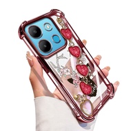 YBD Clear Case For Infinix Smart 7 HD X6515 Tecno POP 7 Pro Spark Go 2023 BF7n BF6 BF7 BF7h Floral S