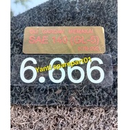 Original axle sticker set 6.666 SAE 140