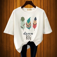 GET FASHION - BAJU KAOS ATASAN DEWASA PRINT DREAM BIG BAJU KAOS DISTRO BLUS JUMBO PRINT