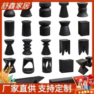 Side Table Creative Sofa Log Bedside Wooden Pier B & B Corner Table Storage Solid Wood Coffee Table 