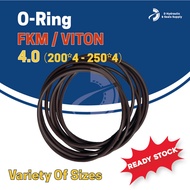 4.0 [200-250] O Ring FKM O Ring Rubber FKM O Ring Rubber Ring O Ring Gasket Sealing O Ring FKM