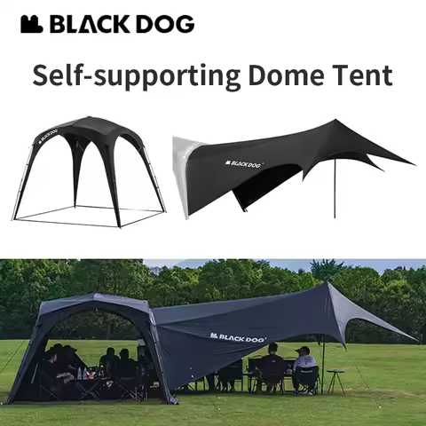Naturehike BLACKDOG Automatic Dome Shelter Tent Self-supporting Quick Open Black Coating Outdoor Cam