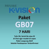 TERLAKU. KHUSUS K-VISION GOL GARDINER OPTUS LGSAT PAKET GB 07 PAKET