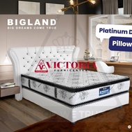 Bigland Platinum Double Pillow Top 160 x 200  Full Set Springbed