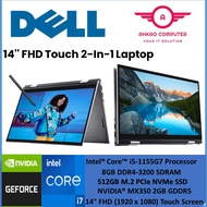 Dell Inspiron 14 5410 5585MX2G-W11 14'' FHD Touch 2-In-1 Laptop Silver ( I5-1155G7, 8GB, 512GB SSD, 