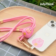 【出遊必備】火腿豬福神系列 公仔造型手機頸掛繩