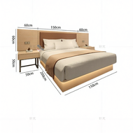 Customizable Hotel Apartment Bed For Rent