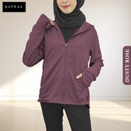 QAYRAA UPF50+ Cap Jacket Jogging Jacket Sport Anti-UV Hoodie /Size S-3XL/Black/Blue/Maroon/Grey/Dust