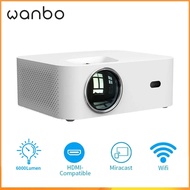 Global Wanbo X1 Projector Mini LED Projector WIFI 1280*720P No Android 6000 Lumens Support 1080P Proyector For Home Theater M.2