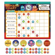 Children's Magnetic Reward Table, Space Themed Behavior Reward Table, Good Habit Reward Stickers
