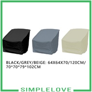 [Simple] Patio Chair Covers Protection Dustproof Chair Organizer for Backyard Lawn