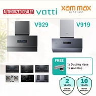 Vatti >3050m3/h Hood + Hob Set V929 / V919   Powerful Suction Compact Design Cooker Hood DC Motor