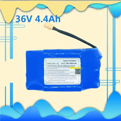 NEW 36V rechargeable li-ion battery pack 4400mah 4.4AH lithium ion cell for electric self balance sc