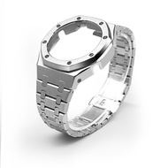 นาฬิกาข้อมือสายรัดสแตนเลสสำหรับ GA2100/GBM2100 Farm Oak Stainless Steel Watch Case Replacement Acces