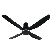 KDK W56WV DC Ceiling Fan with Remote Control - Black (140cm)