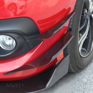 4pc Universal Car Body Spoiler Front Bumper Canards Lip Splitters Black