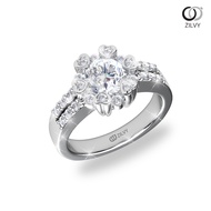 Zilvy - แหวนหญิงเพชรน้ำร้อย 0.74 กะรัต (GR1124)