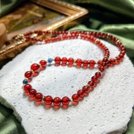 橙紅石榴石 × 藍晶石項鍊- Garnet X Kyanite Necklace