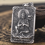 Men's Ornaments Da Shizhi Bodhisattva Pendant Boys Xiaoma Benming Buddha 999 Pure Silver Can Be Engr