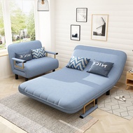 2 Seater 1M Premium Sofa Bed Sturdy Leg Full Wooden Frame Furniture Foldable Multifunctional Sofa Bed
