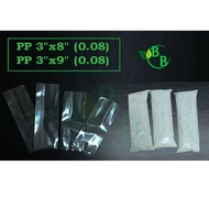 PP Plastic Clear Tempe 3"x8"/ 3"x9" (2KG)/Plastic PP Bag Transparent/PP clear plastic Bag /Plastik Beg Packaging Bungkus