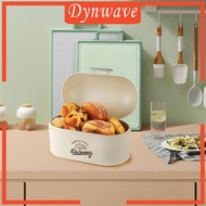 [Dynwave] Metal Bread Box Bin Bread Box Bread Storage Container Bin Farmhouse Bread Box for Cake Pan