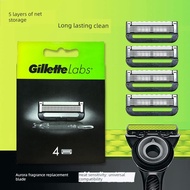 shaver machine shaver Gillette Labs Aurora Knife Manual Shaver Head Men's 5-Layer Razor Blade Univer