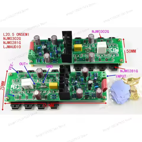 2PCS L20.5 Dual Channels Audio Amplifiers LJM HI-END Ultra-low Distortion Sound Amplifier DIY Kits a