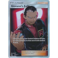 Pokemon TCG Card Giovanni's Exile SM Hidden Fates 67/68 Full Art Trainer