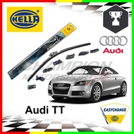 1 Pair HELLA Cleantech Frameless Wiper Blade Set For Audi TT (2003-2006)/ (8J3,8J9) 2006-2014/ (FV) 