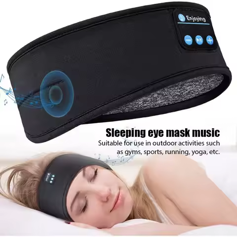 Fone Bluetooth Earphones Sports Sleeping Headband Elastic Wireless Headphones Music Eye Mask Wireles