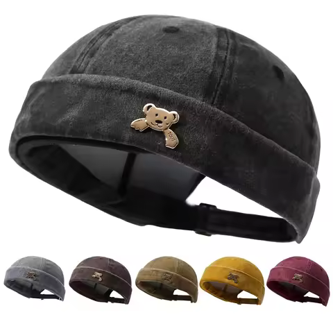 Guapi hat denim personalized four season retro outdoor landlord hat trendy street fashion washed sty
