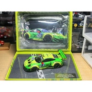 1/43 Minichamps Mini Cut manthey Fleet Special Note Porsche 911 GT3 R 991 2018 New Bergrin 24 Hours 