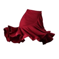 Latin Dance Skirt Female Adult Skirt Latin Dance Adult Latin Dance Costume Latin Dance Skirt Hip Wra