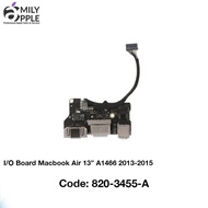 I/O Board MACBOOK Air Charger Connector 13" A1466 2013-2015