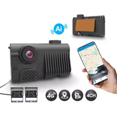 360 Car Camera System Mobile Dvr 4G Mdvr Adas Car Dashcam 3 Channel Dash Cam Dash Car Camera With Si