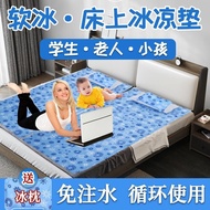 HY/🎁Cold Pad Mattress Gel Ice Pad No Water Injection Sofa Cooling Single Double Bed Summer Sleeping Mat Student Dormitor