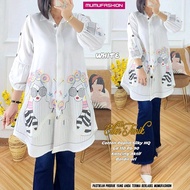 ELLEN TUNIK BY MUMUFASHION SOLO Tunik Bordir Wanita Kekinian Bisa Cod