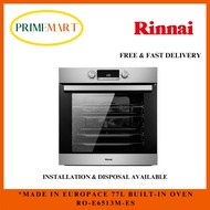 *NEW* RINNAI RO-E6513M-ES *MADE IN EUROPE 77L BUILT-IN OVEN - 1 YEAR RINNAI WARRANTY.  FREE TEFAL WOKPAN.