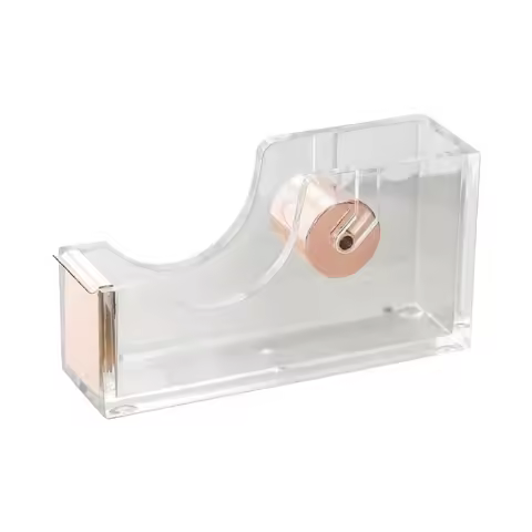 W89C Acrylic Tape Dispenser 1.38 Inch Wide 4.72 Inch Deep 2.56 Inch High Clear