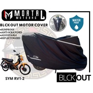 JZ BLCKOUT Motor Cover BLACK For SYM RV1-2 | HEAVY DUTY , WATERPROOF |