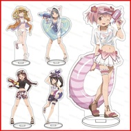 Ere1 Puella Magi Madoka Magica Akemi Homura Tomoe Mami Acrylic material Sign UP Anime Model Toy Stands Plate Holder