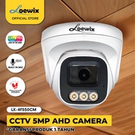 LOEWIX 5MP AHD Indoor Ultra HD CCTV Camera - Analog Surveillance Camera - Built In Mic - LX-4F550CM