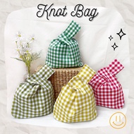 Gingham Knot Bag Hampers Bag