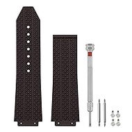 25mm Watch Strap Compatible with Hublot Big Bang, Soft Silicone Rubber Replacement Strap for Hublot Big Bang Watch Straps