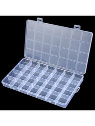 28格透明塑膠收納盒適用於首飾類,珠子和手工製作
