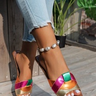 original imported New product ZARAˉ Cross-border Plus Size 2024 Summer New Womens Slippers Foreign T