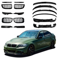 E90 Exterior Accessories Front Bumper Splitter Grille Rear Bumper Lip Spoiler Diffuser For BMW 3 Series E90 2005-2012